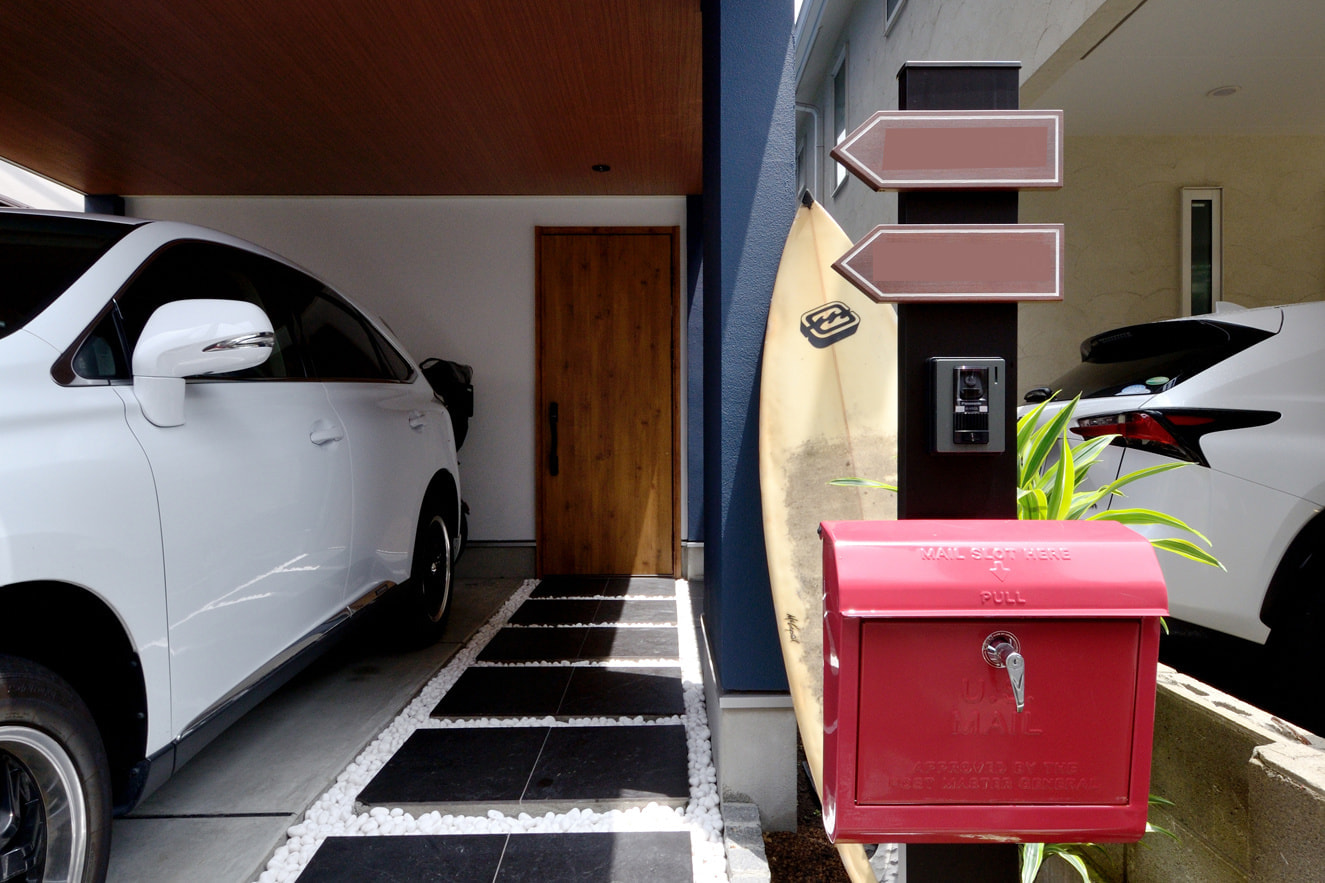 サーフハウスのアプローチ